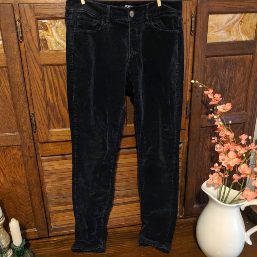 Ann Taylor Loft Navy Blue Curvy Skinny 28 - 6